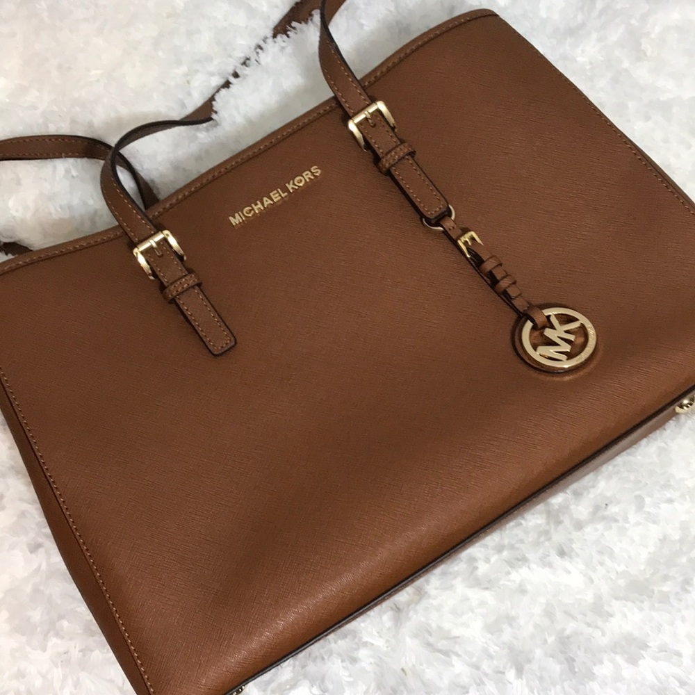 NWOT Michael Kors Large Brown Leather Tote